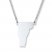 Vermont State Necklace Sterling Silver