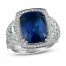 Le Vian Couture Sapphire Ring 1-1/2 ct tw Diamonds 18K Vanilla Gold