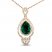 Le Vian Couture Emerald Necklace 5/8 ct tw Diamonds 18K Strawberry Gold 18"