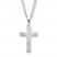 Men's Crucifix Necklace Lord's Prayer Stainless Steel