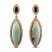 Le Vian Aquaprase/Quartz/Topaz Earrings 14K Strawberry Gold