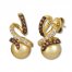 Le Vian Cultured Pearl Earrings 1/3 ct tw Diamonds 14K Gold
