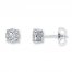 Previously Owned Earrings 1/2 ct tw Diamonds 10K White Gold