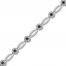 Black & White Diamond Bracelet 3/4 ct tw Round Sterling Silver