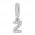 True Definition Letter Z Initial Charm 1/20 ct tw Diamonds Sterling Silver