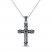 Men's Cross Necklace Black Ion Plating Stainless Steel