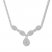 Diamond Teardrop Necklace 3/4 ct tw Round-cut 10K White Gold