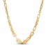 Oval-link Chain Necklace 14K Yellow Gold 18.25"