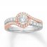 Diamond Engagement Ring 3/4 ct tw 14K Two-Tone Gold