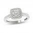 Diamond Engagement Ring 3/4 ct tw Round-Cut 14K White Gold