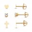 Children's Earring Set Cubic Zirconia 14K Yellow Gold