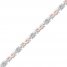 Mom Infinity Bracelet 1/10 ct tw Sterling Silver/10K Rose Gold