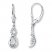 Dangle Earrings 3/8 ct tw Diamonds 10K White Gold