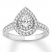 Previously Owned Pear-Shaped Diamond Engagement Ring 1 ct tw 14K White Gold