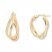 Twisted Hoop Earrings 14K Yellow Gold