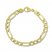 8" Figaro Link Bracelet 14K Yellow Gold Appx. 4.75mm