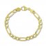 8" Figaro Link Bracelet 14K Yellow Gold Appx. 4.75mm