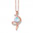 Le Vian Opal and Diamond Necklace in 14K Strawberry Gold