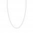 Adjustable 22" Square Wheat Chain 14K White Gold Appx. 1mm
