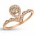 Le Vian Nude Diamond Ring 1/2 ct tw 14K Strawberry Gold