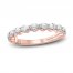 Monique Lhuillier Bliss Diamond Anniversary Band 1 ct tw Oval & Round-cut 18K Rose Gold