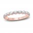 Monique Lhuillier Bliss Diamond Anniversary Band 1 ct tw Oval & Round-cut 18K Rose Gold