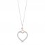 Hallmark Diamonds Necklace 1/5 ct tw Sterling Silver/10K Gold