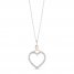 Hallmark Diamonds Necklace 1/5 ct tw Sterling Silver/10K Gold