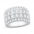 Diamond Anniversary Ring 3 ct tw Round-Cut 14K White Gold