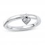 Stackable Ring 1/20 ct tw Diamonds Sterling Silver