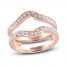 THE LEO Diamond Enhancer Band 1/2 ct tw Round-cut 14K Rose Gold