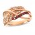 Le Vian Ruby Ring 1/3 ct tw Diamonds 14K Strawberry Gold