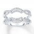 Previously Owned Diamond Enhancer Ring 1/3 ct tw Round-cut 14K White Gold