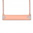 Diamond Bar Adjustable Necklace 1/20 ct tw 10K Rose Gold