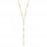 Bar Lariat Necklace 14K Yellow Gold