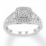 Diamond Engagement Ring 1/2 ct tw 10K White Gold