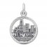 New York City Skyline Sterling Silver Charm