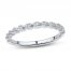 Diamond Wedding Band 1/20 ct tw Round-cut 10K White Gold