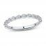 Diamond Wedding Band 1/20 ct tw Round-cut 10K White Gold