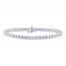 THE LEO Diamond Bracelet 5-3/8 ct tw Round-cut 14K White Gold