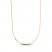 Square Box Chain Necklace 14K Yellow Gold 22"