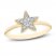 Diamond Star Ring 1/10 ct tw Round-cut 10K Yellow Gold