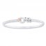 Bangle Bracelet Sterling Silver 14K Rose Gold