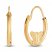 Children's Butterfly Hoop Earrings 14K Yellow Gold