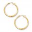 Hoop Earrings 14K Yellow Gold 30mm