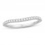 Diamond Wedding Band 1/5 ct tw Round-cut 14K White Gold