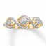 Three-Stone Diamond Ring 1/5 ct tw Round-cut 10K Yellow Gold