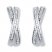 Diamond Hoop Earrings 1/4 ct tw Baguette-Cut Sterling Silver