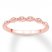 Diamond Wedding Band 1/20 ct tw Round-cut 10K Rose Gold