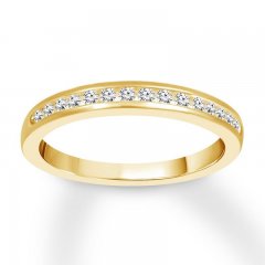 Diamond Wedding Band 1/5 ct tw Round-cut 14K Yellow Gold